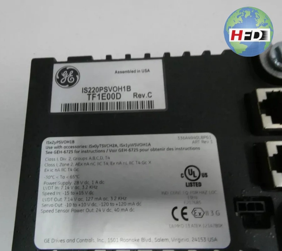 Ge IS220PSVOH1B Module - Ge I/O & Function Modules
